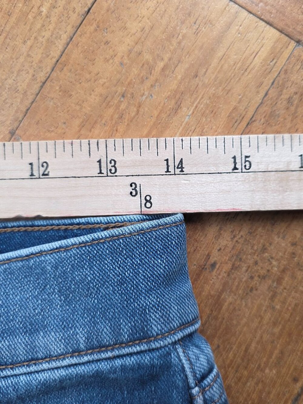Express Modern Straight Super High Rise Ripped Jeans Size 6 Short - Picture 7 of 16